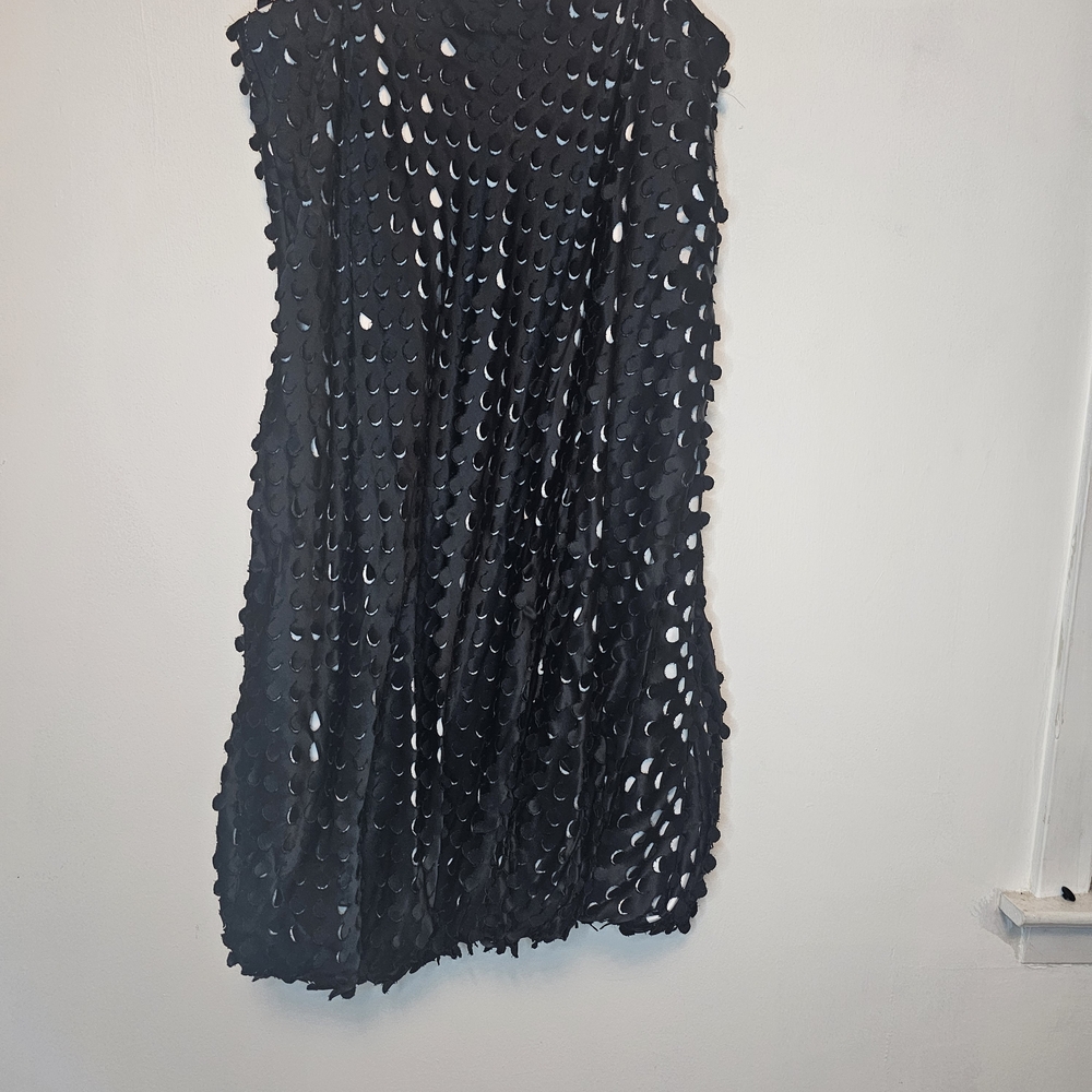 ​NWT Helmut Lang Hole Punch Bubble Dress Black Size 8 - Picture 7 of 15